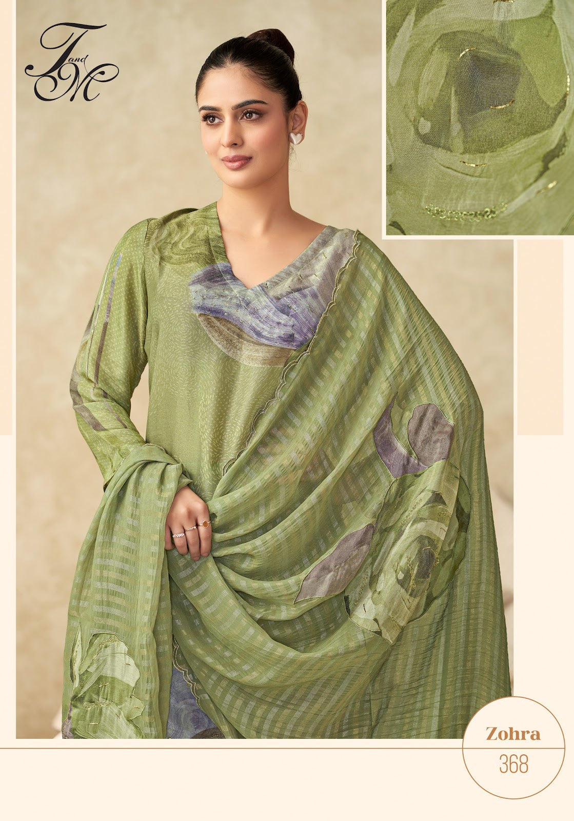 Zohra Tm Simmer Tissue Plazzo Style Suits Wholesaler Gujarat