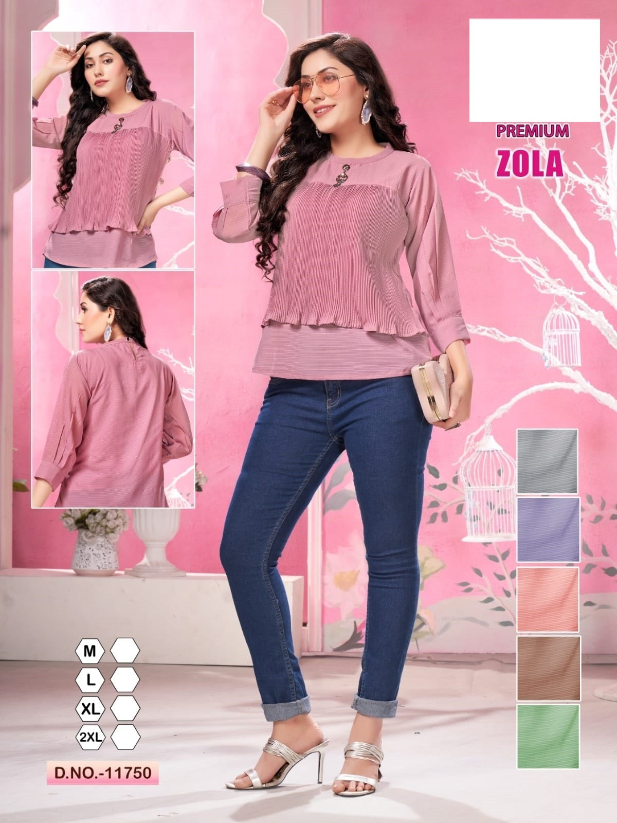 Zola Jnx Georgette Stylish Tops