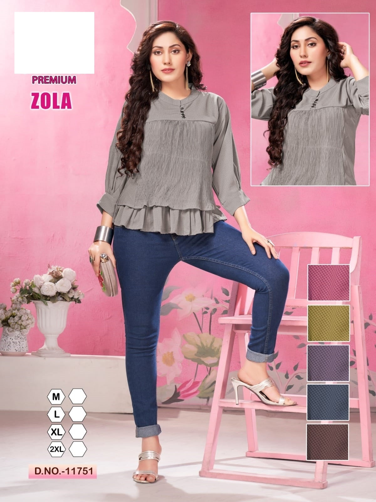 Zola Jnx Georgette Stylish Tops