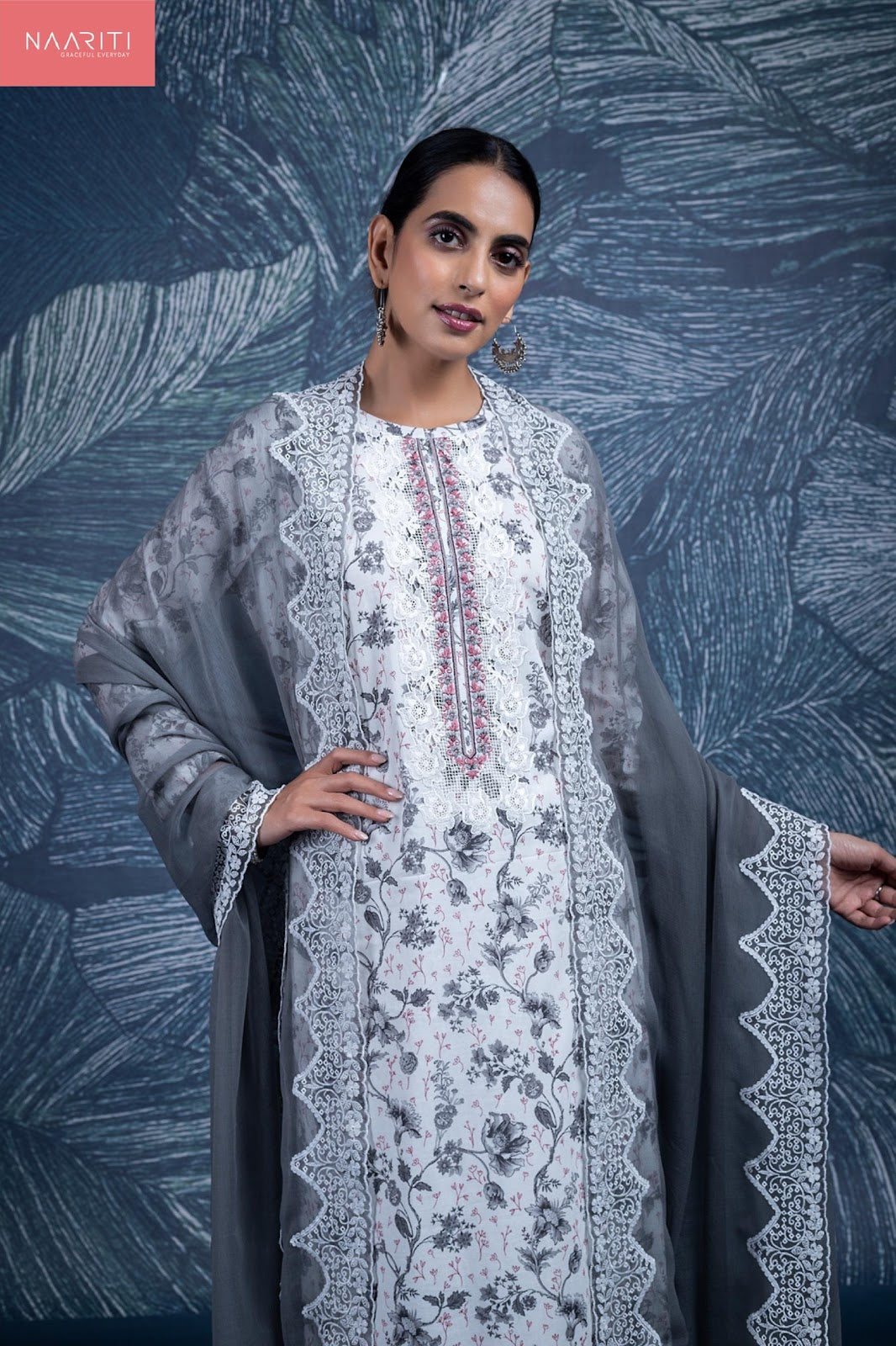 Zora Naariti Lawn Cotton Pakistani Salwar Suits Exporter Ahmedabad