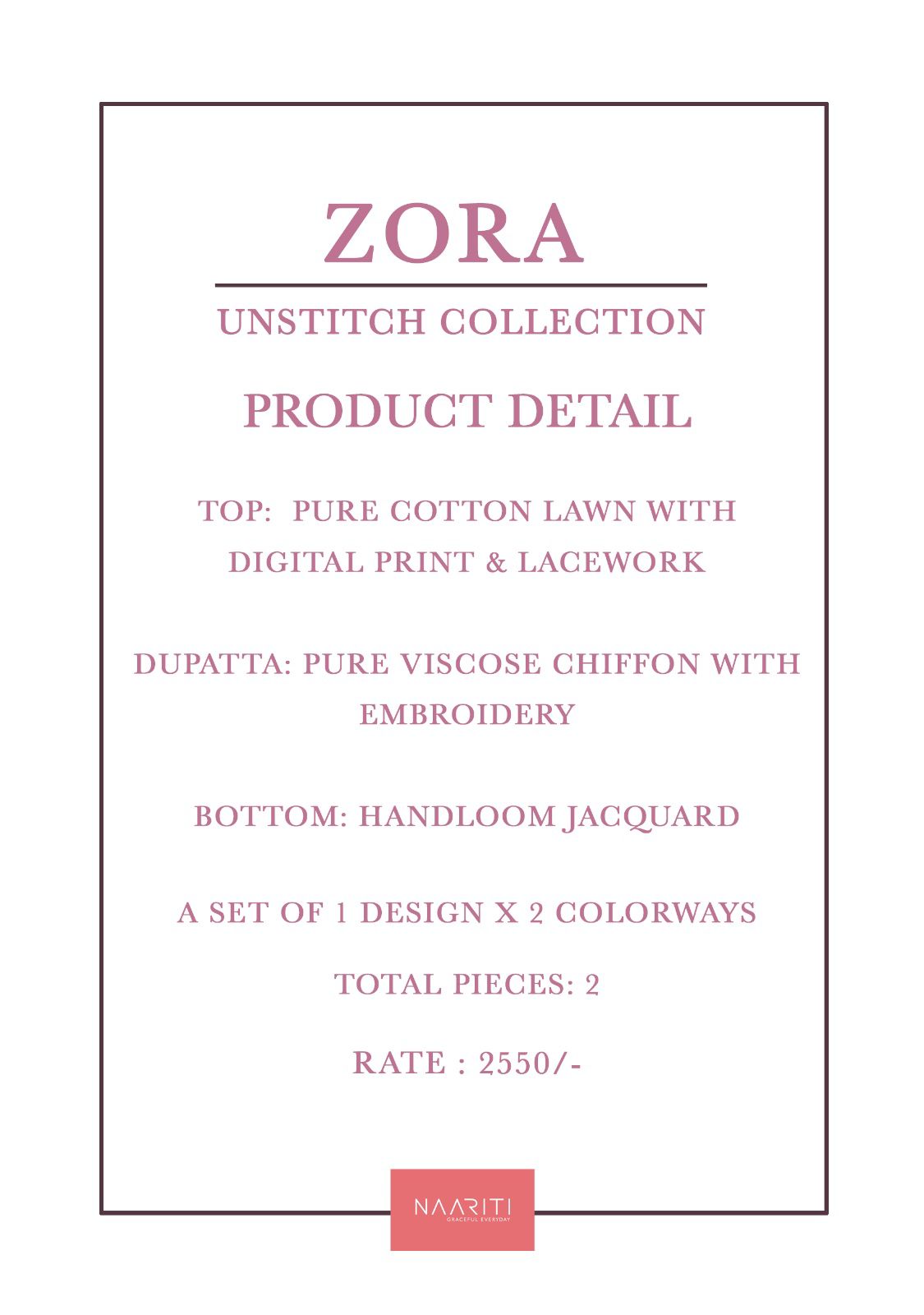 Zora Naariti Lawn Cotton Pakistani Salwar Suits Exporter Ahmedabad