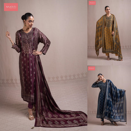 Zoravar 179 Naariti Silk Pant Style Suits Wholesale