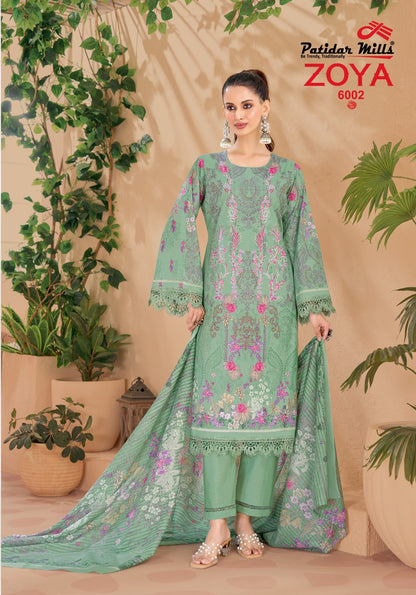 Zoya Vol 6 Patidar Mills Cotton Karachi Readymade Suits Wholesaler Gujarat