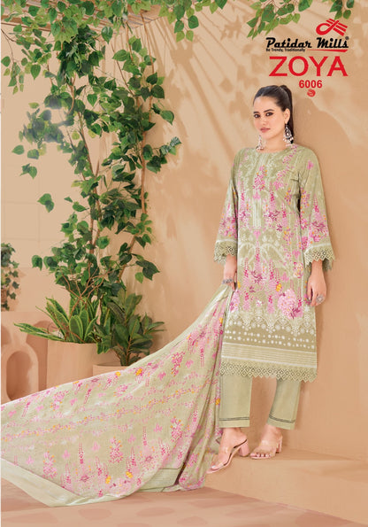 Zoya Vol 6 Patidar Mills Cotton Karachi Readymade Suits Wholesaler Gujarat