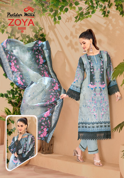 Zoya Vol 6 Patidar Mills Cotton Karachi Readymade Suits Wholesaler Gujarat