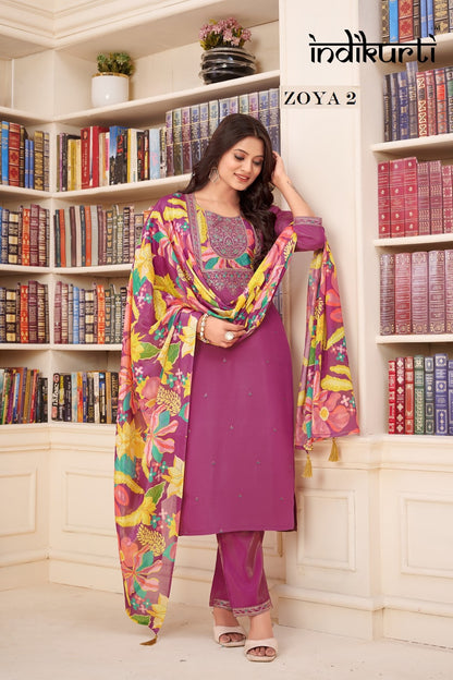 Zoya 2 Indikurti Readymade Pant Style Suits Manufacturer