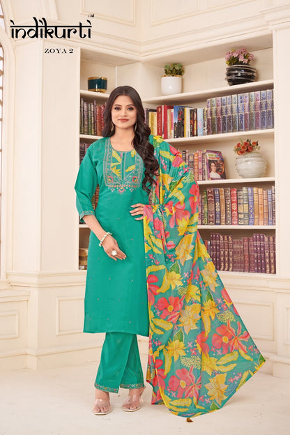 Zoya 2 Indikurti Readymade Pant Style Suits Manufacturer