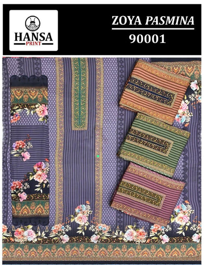 Zoya Hansa Prints Pashmina Suits Wholesaler Ahmedabad