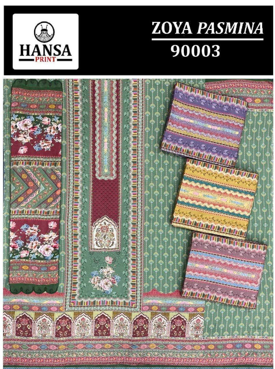 Zoya Hansa Prints Pashmina Suits Wholesaler Ahmedabad