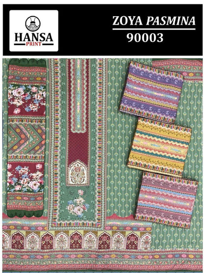 Zoya Hansa Prints Pashmina Suits Wholesaler Ahmedabad