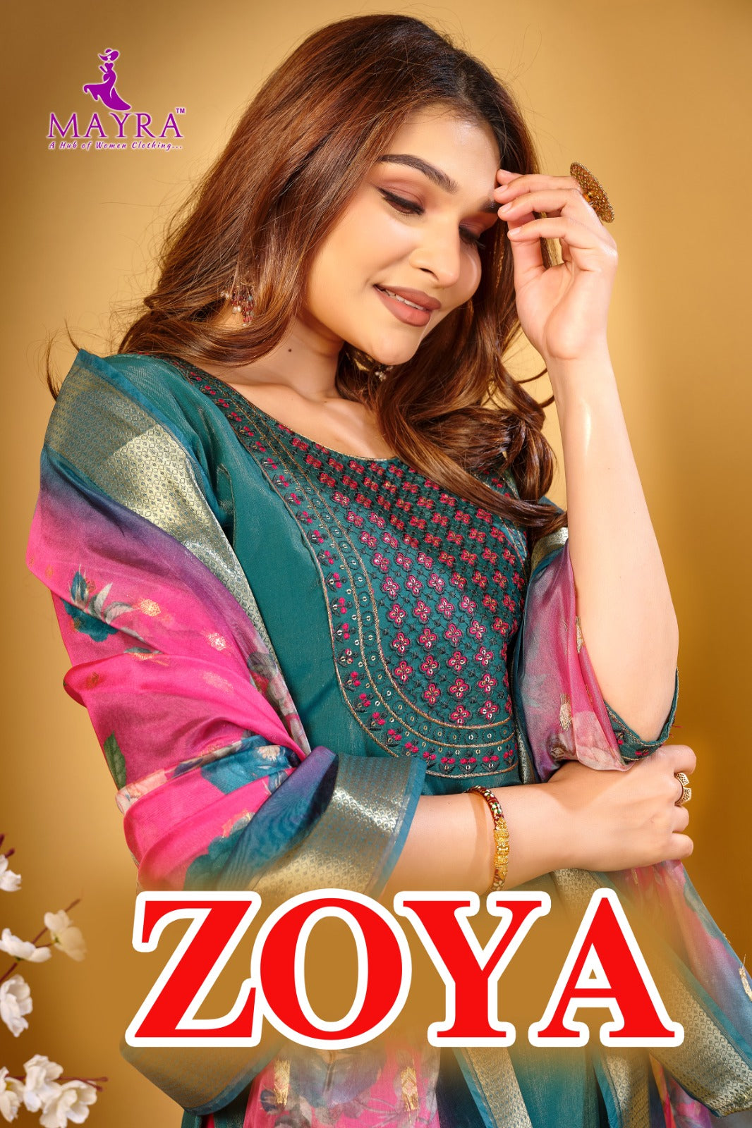 Zoya Mayra Readymade Pant Style Suits Exporter India