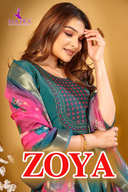 Zoya Mayra Readymade Pant Style Suits Exporter India