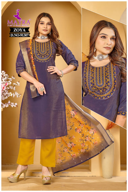 Zoya Mayra Readymade Pant Style Suits Exporter India