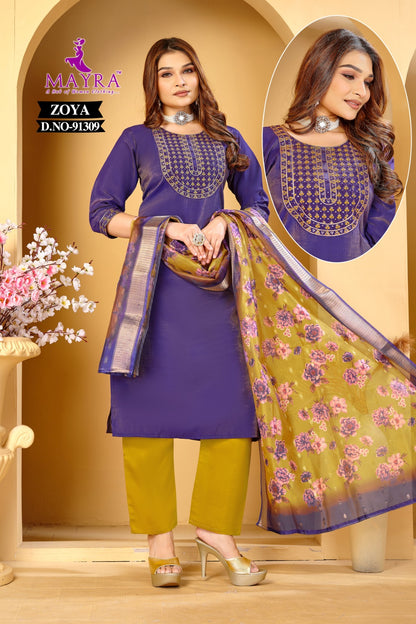 Zoya Mayra Readymade Pant Style Suits Exporter India