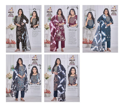 Zoya Noor Heavy Rayon Readymade Pant Style Suits Supplier Ahmedabad