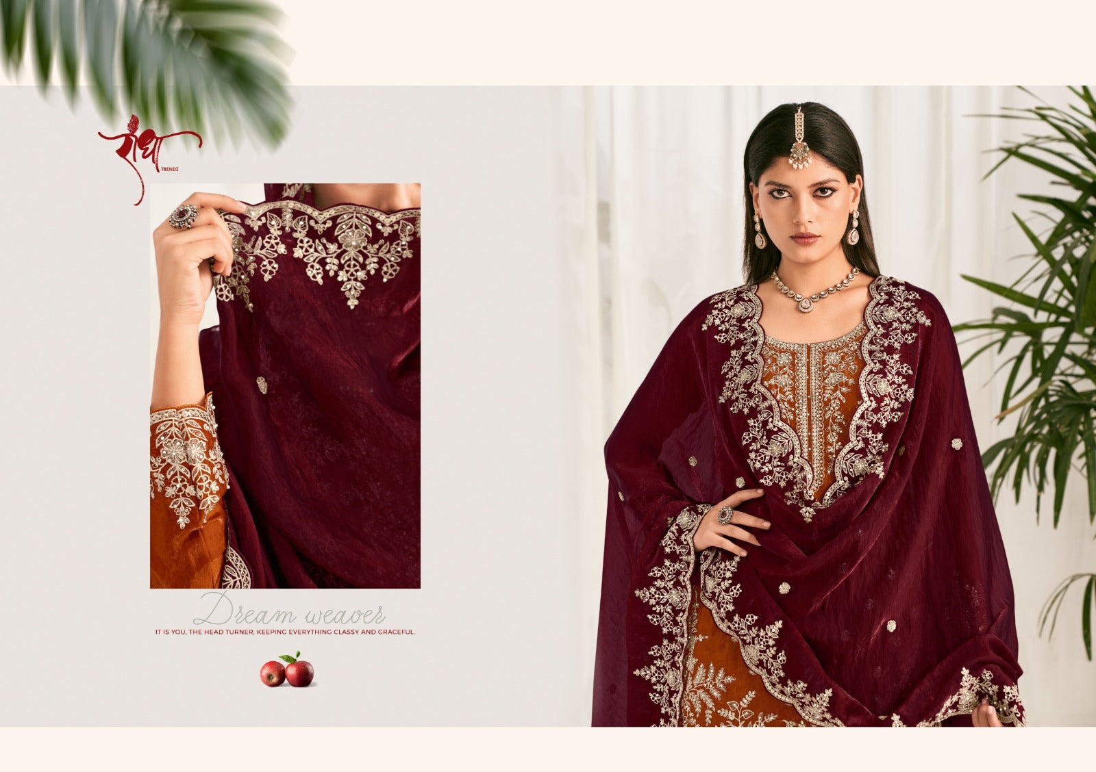 Zoya Radha Trendz Fendy Silk Readymade Plazzo Style Suits Exporter Gujarat
