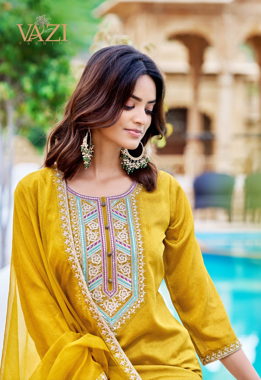 Zoya Vazi Fashion Viscose Readymade Pant Style Suits Supplier Ahmedabad