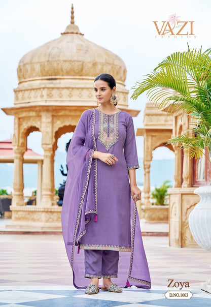 Zoya Vazi Fashion Viscose Readymade Pant Style Suits Supplier Ahmedabad