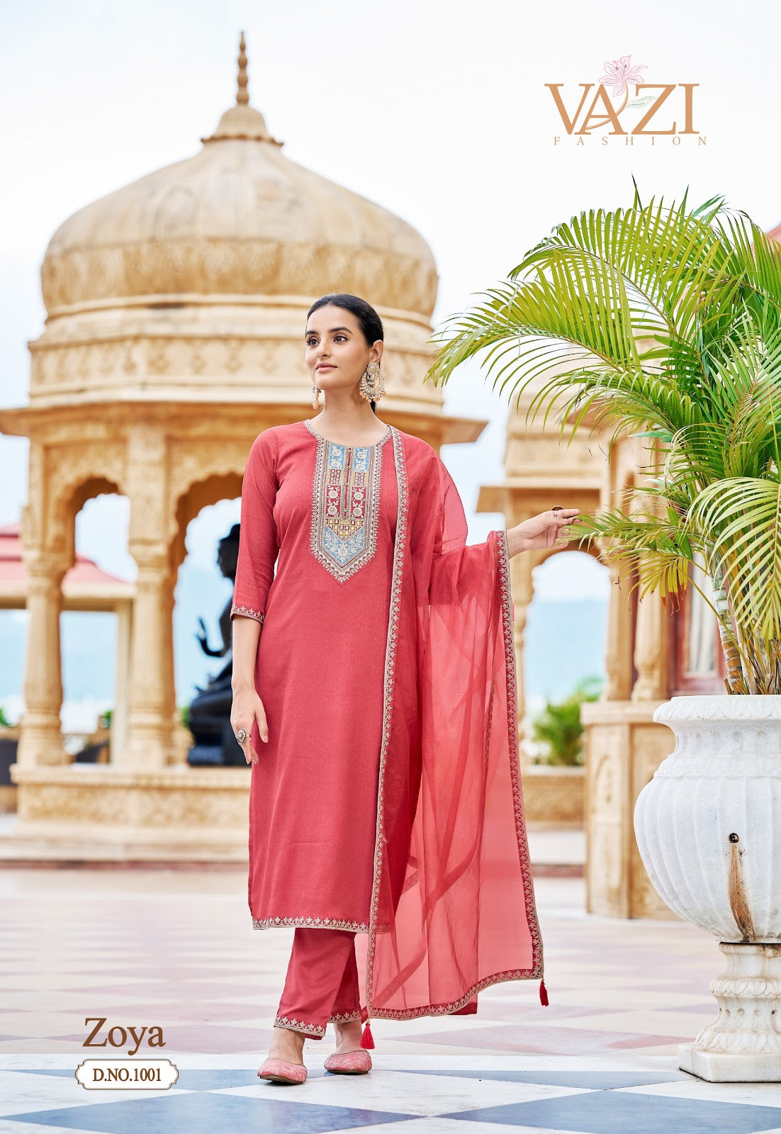 Zoya Vazi Fashion Viscose Readymade Pant Style Suits Supplier Ahmedabad