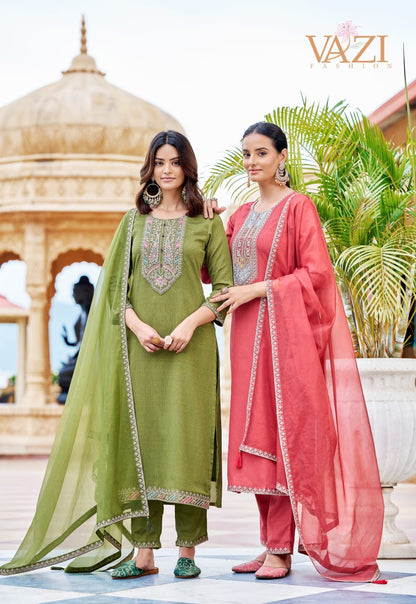 Zoya Vazi Fashion Viscose Readymade Pant Style Suits Supplier Ahmedabad