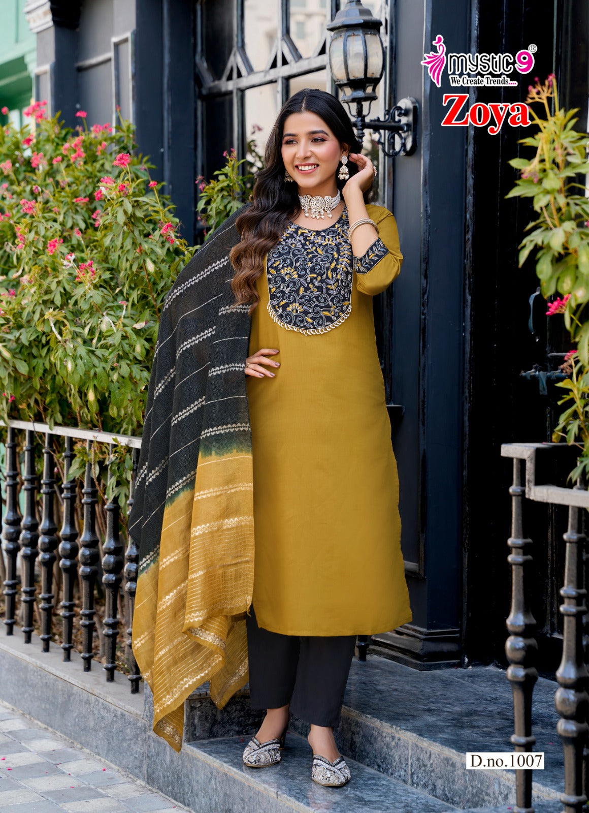 Zoya Vol 1 Mystic 9 Roman Silk Readymade Pant Style Suits Exporter Ahmedabad