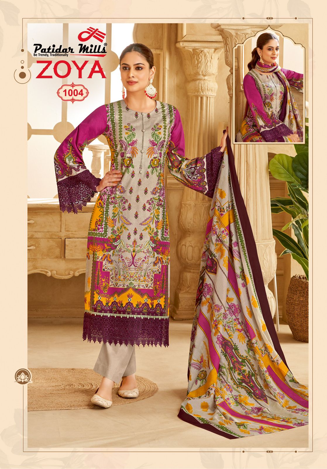 Zoya Vol 1 Patidar Mills Cotton Karachi Salwar Suits Exporter