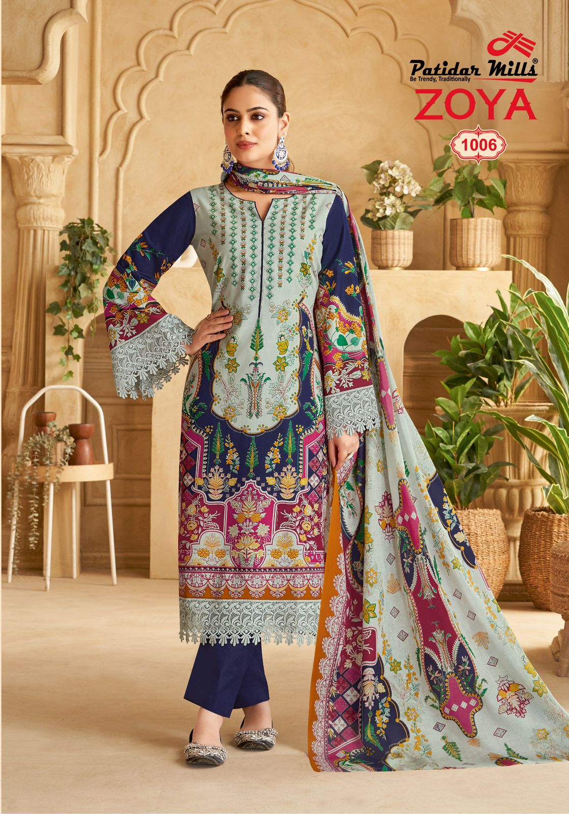 Zoya Vol 1 Patidar Mills Cotton Karachi Salwar Suits Exporter India