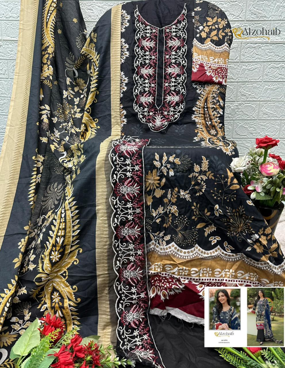 Zoya Vol 2 Al Zohaib Cotton Pakistani Patch Work Suits Exporter