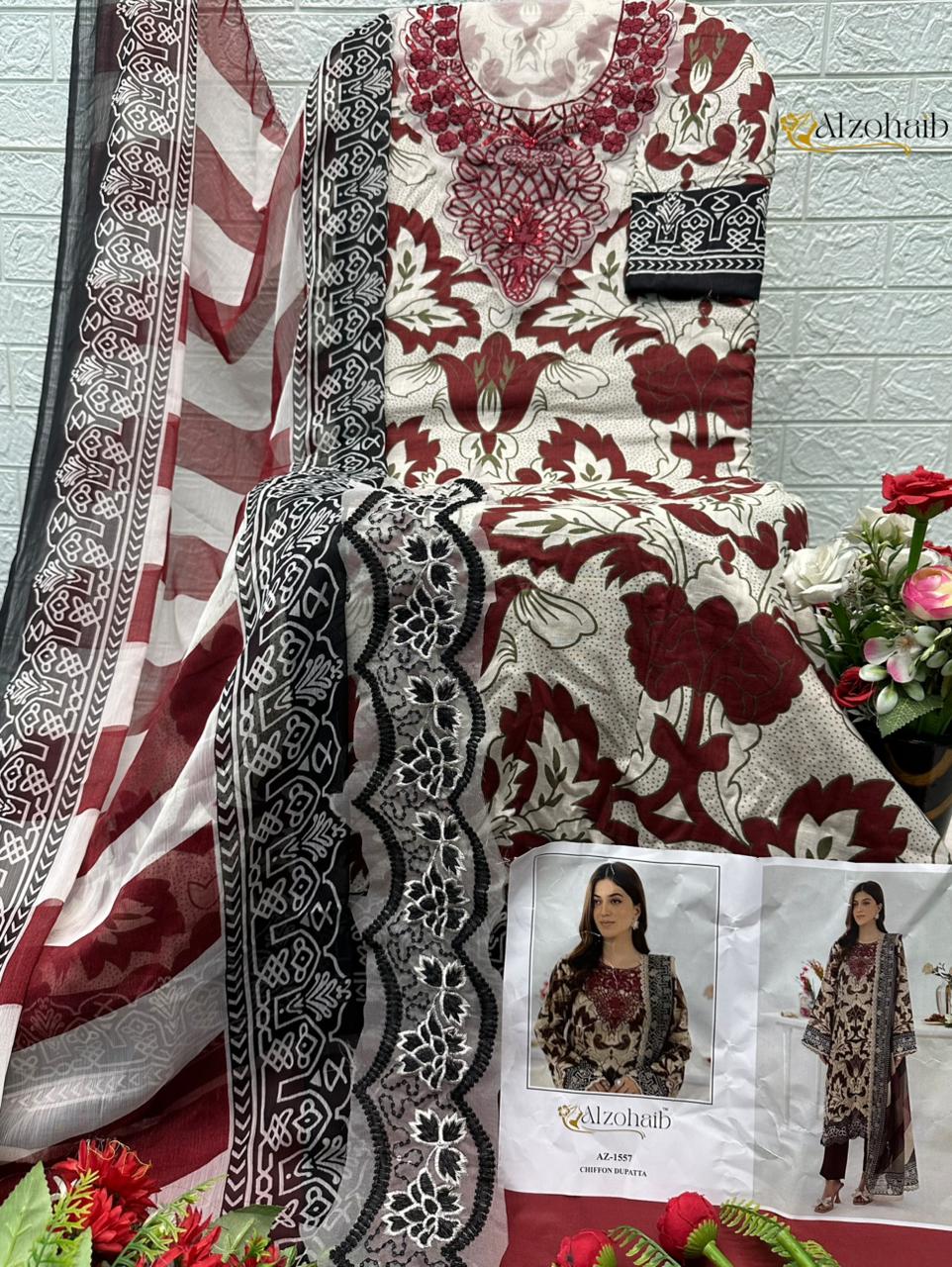 Zoya Vol 2 Al Zohaib Cotton Pakistani Patch Work Suits Exporter