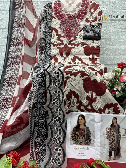 Zoya Vol 2 Al Zohaib Cotton Pakistani Patch Work Suits Exporter