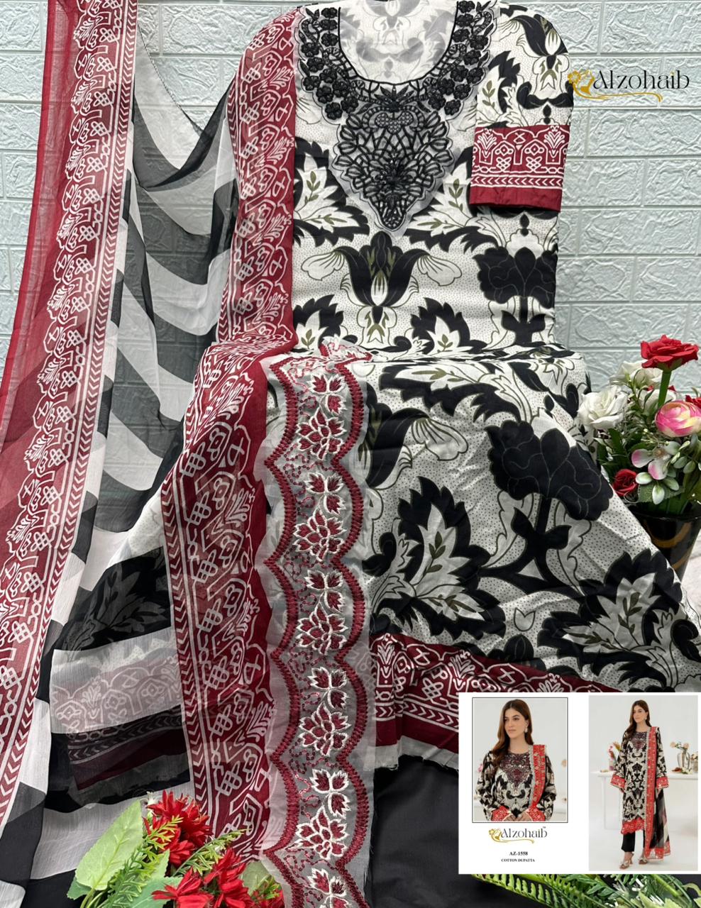 Zoya Vol 2 Al Zohaib Cotton Pakistani Patch Work Suits Exporter