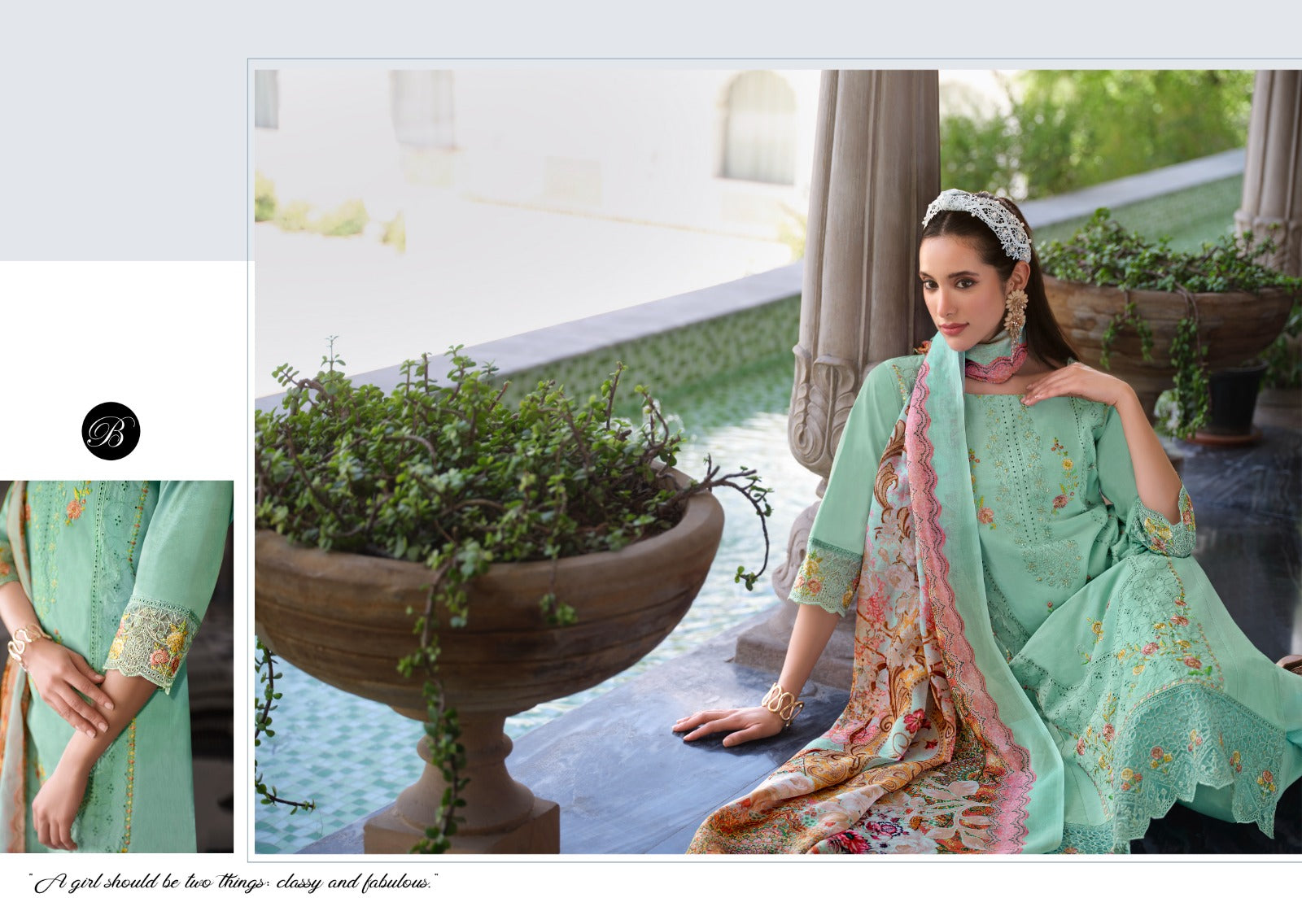 Zoya Vol 2 Belliza Designer Studio Cotton Lawn Karachi Salwar Suits Supplier Gujarat