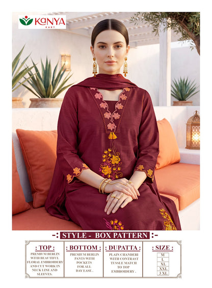 Zoya Vol 2 Kanya Kart Berlin Readymade Pant Style Suits Manufacturer Gujarat