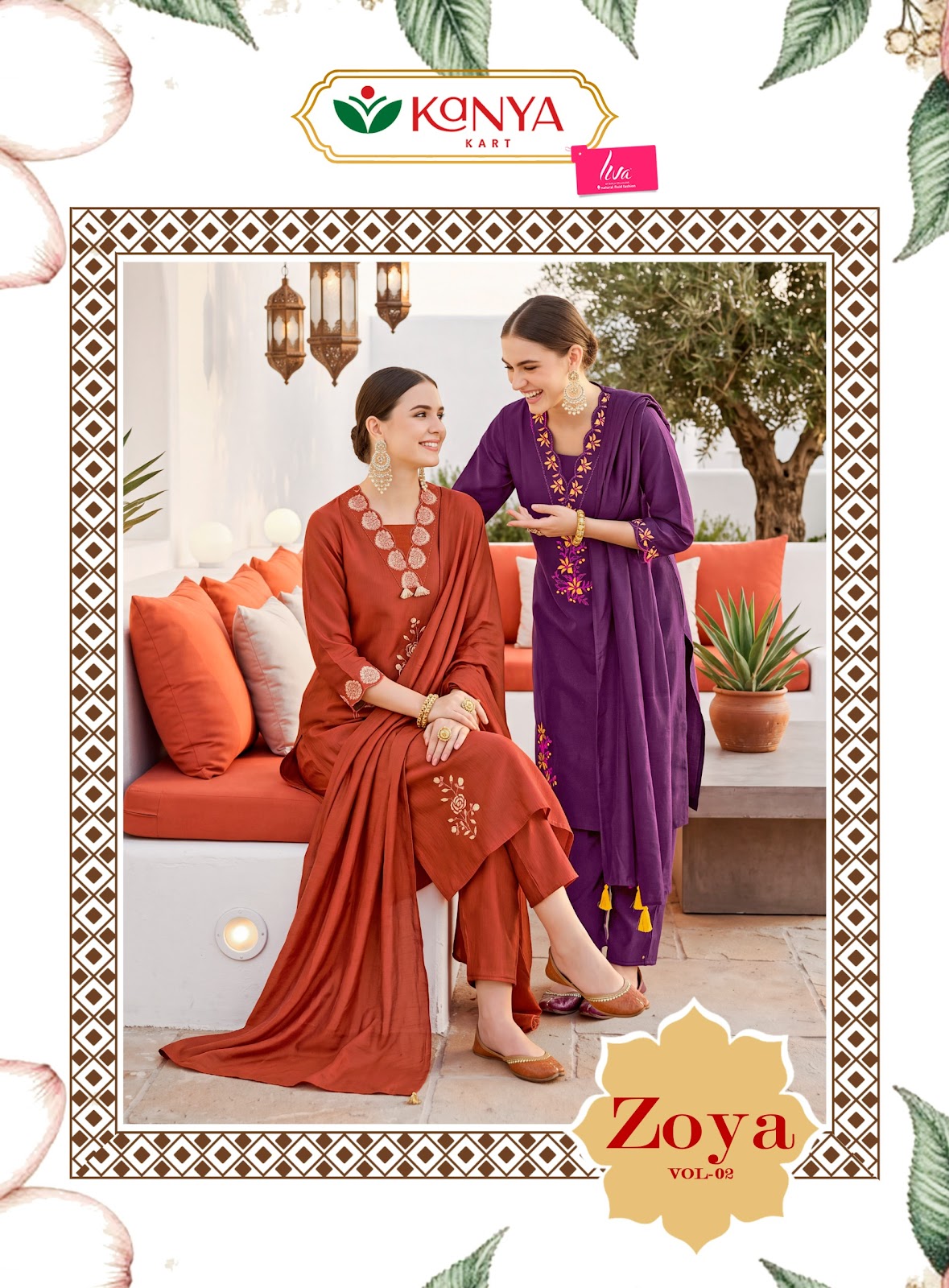 Zoya Vol 2 Kanya Kart Berlin Readymade Pant Style Suits Manufacturer Gujarat