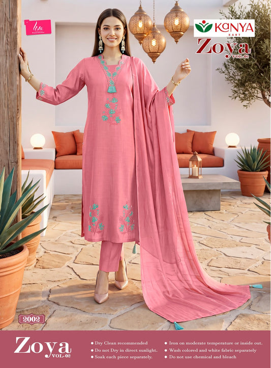 Zoya Vol 2 Kanya Kart Berlin Readymade Pant Style Suits Manufacturer Gujarat