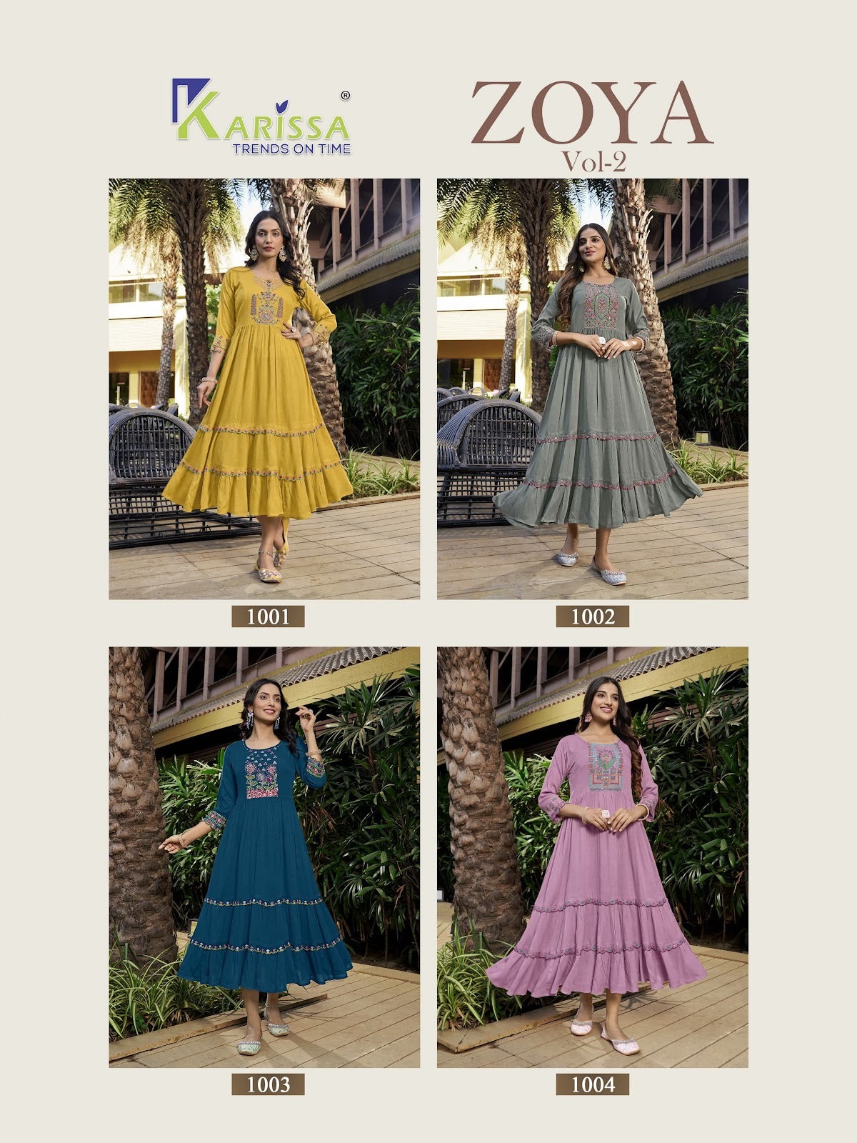 Zoya Vol 2 Karissa Rayon One Piece Supplier Ahmedabad