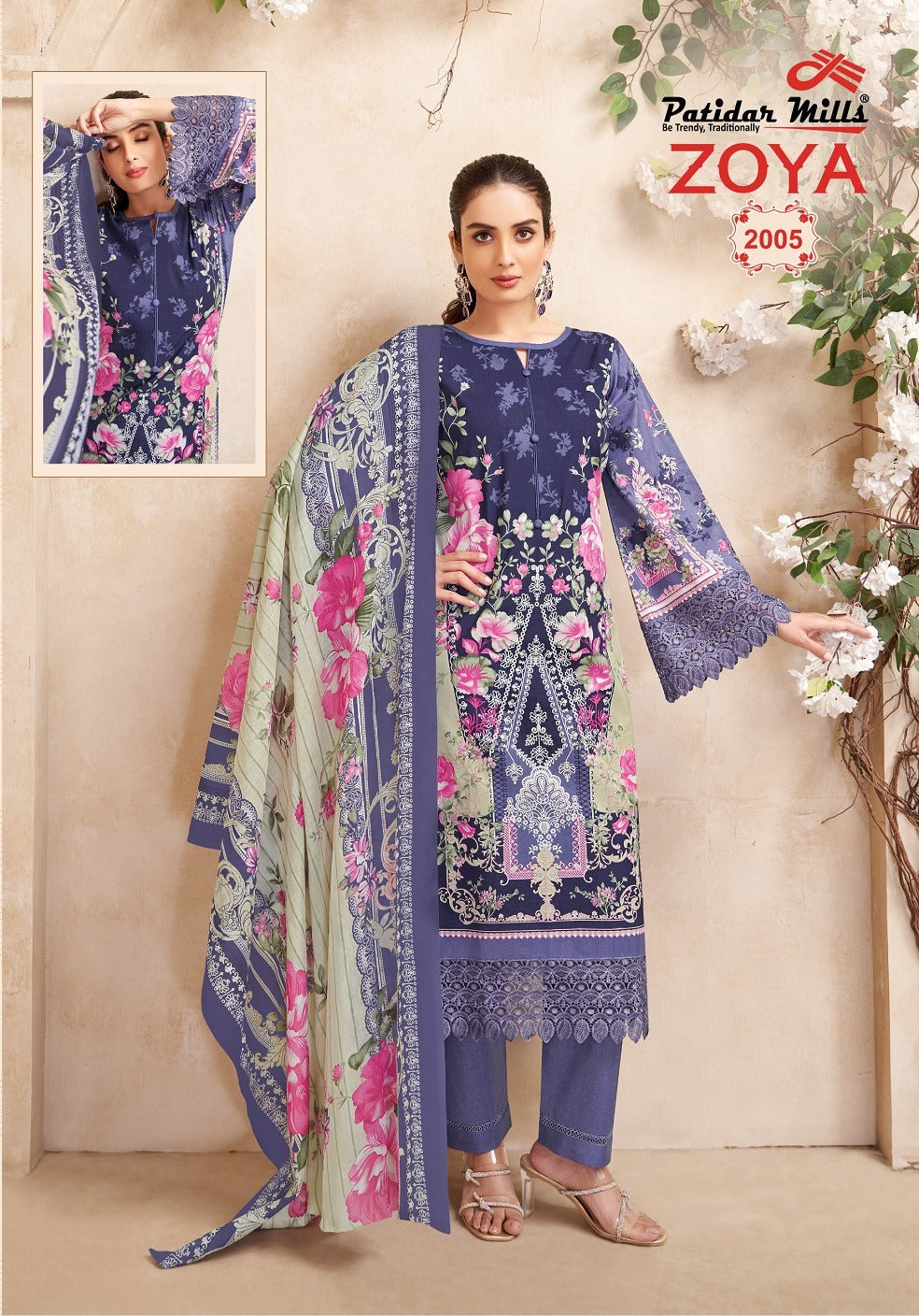 Zoya Vol 2 Patidar Mills Lawn Karachi Salwar Suits Manufacturer Gujarat