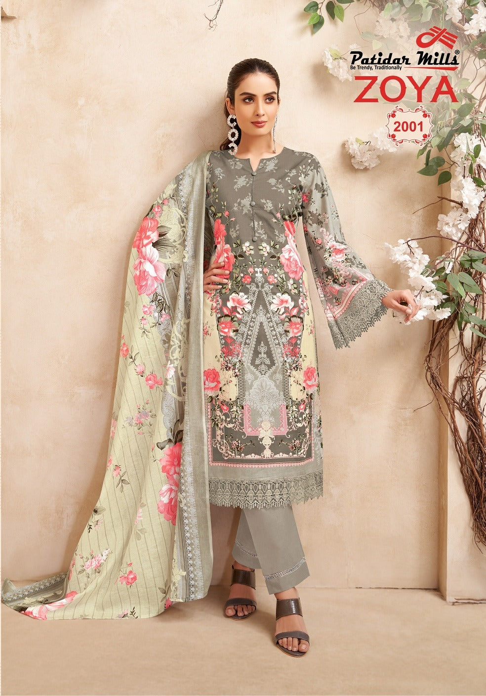 Zoya Vol 2 Patidar Mills Lawn Karachi Salwar Suits Manufacturer Gujarat