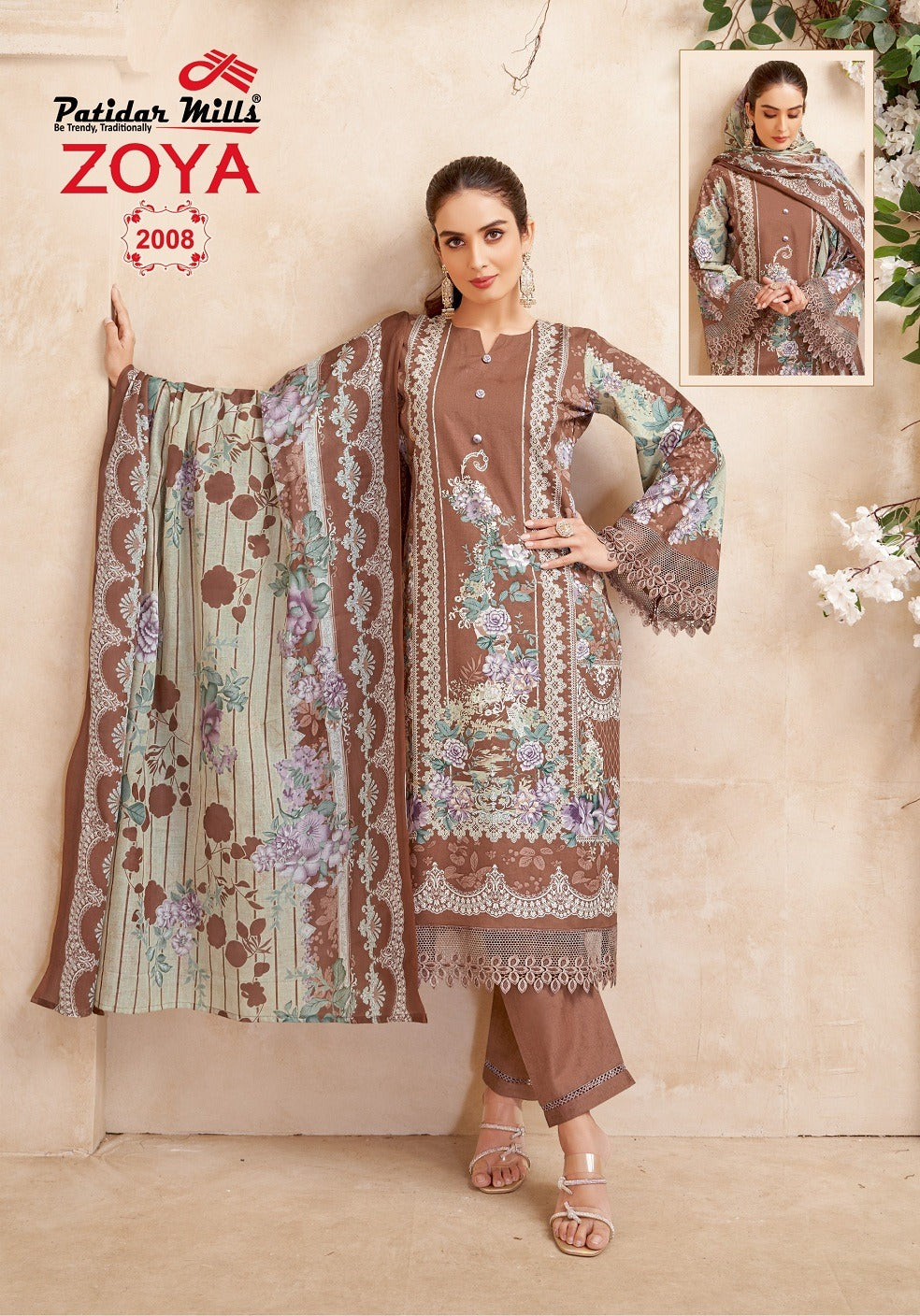 Zoya Vol 2 Patidar Mills Lawn Karachi Salwar Suits Manufacturer Gujarat