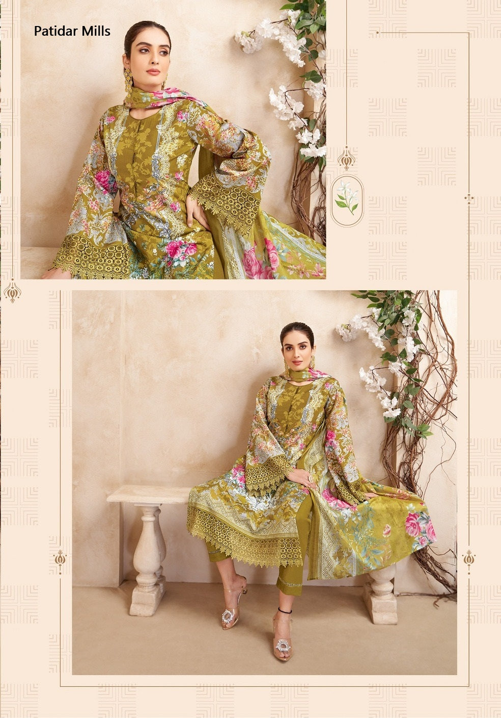 Zoya Vol 2 Patidar Mills Lawn Karachi Salwar Suits Manufacturer Gujarat