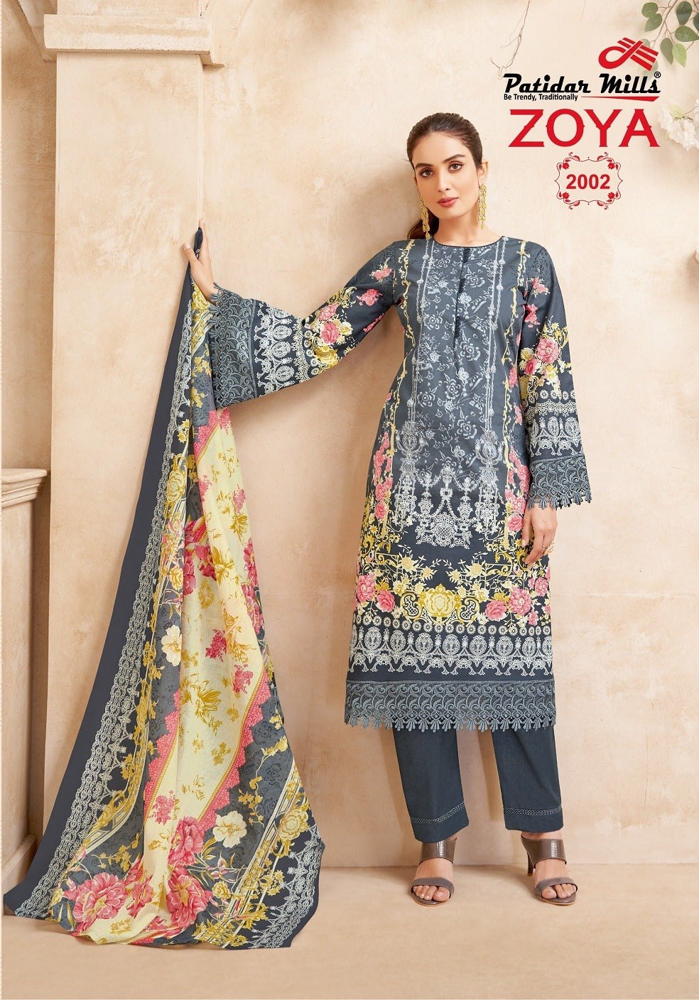 Zoya Vol 2 Patidar Mills Lawn Karachi Salwar Suits Manufacturer Gujarat