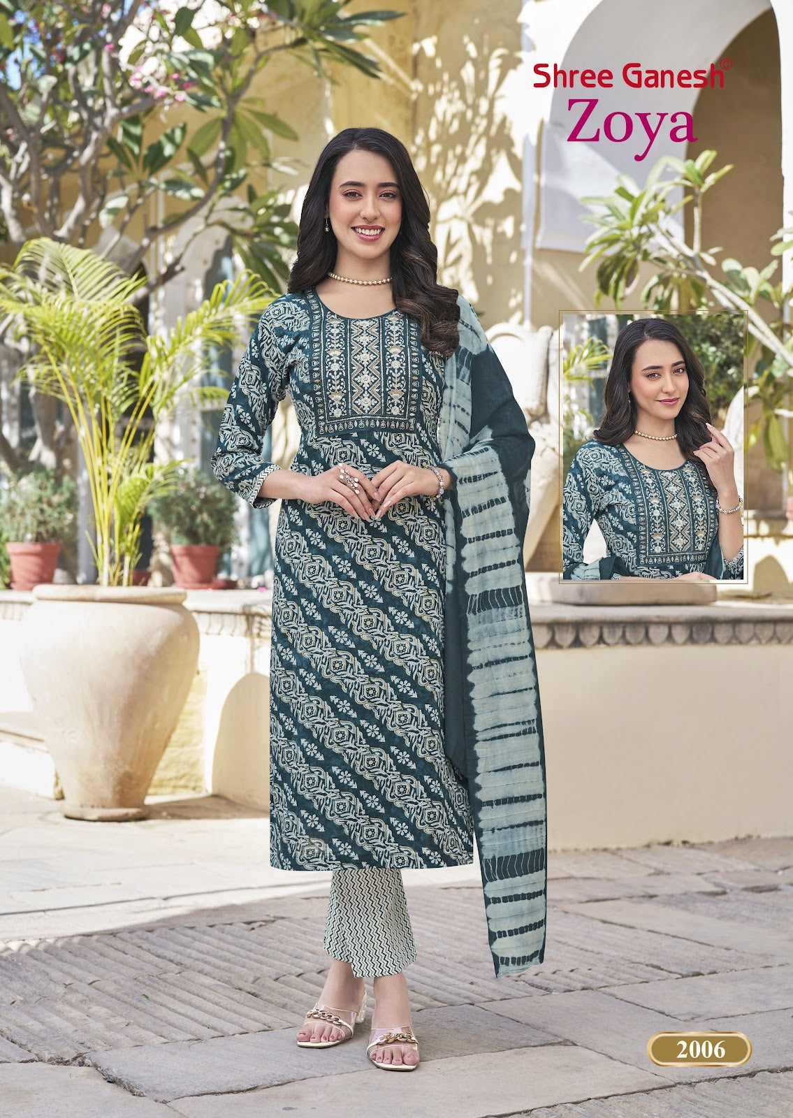 Zoya Vol 2 Shree Ganesh Rayon Readymade Pant Style Suits Wholesaler