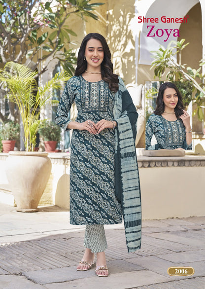 Zoya Vol 2 Shree Ganesh Rayon Readymade Pant Style Suits Wholesaler