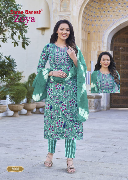 Zoya Vol 2 Shree Ganesh Rayon Readymade Pant Style Suits Wholesaler