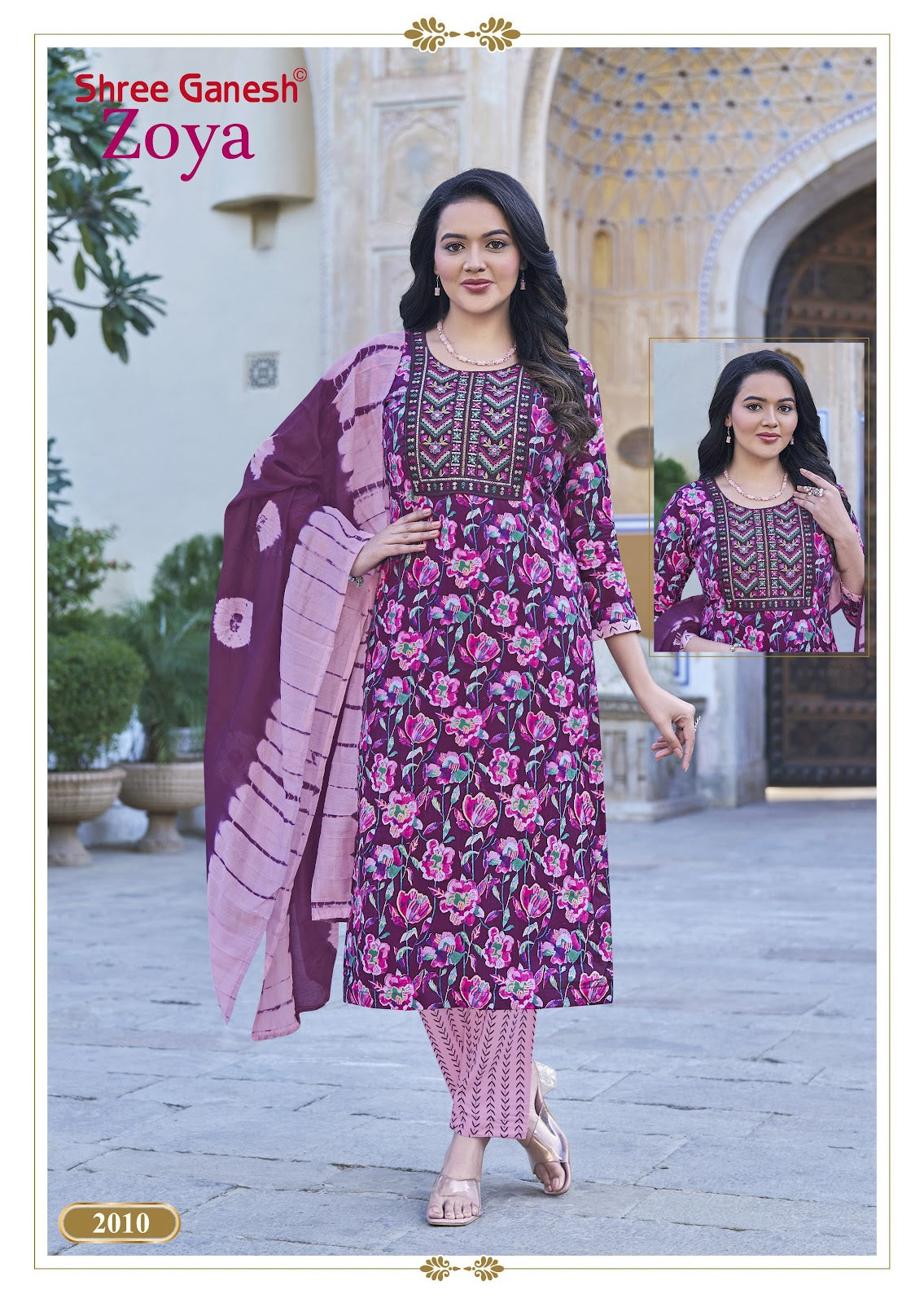 Zoya Vol 2 Shree Ganesh Rayon Readymade Pant Style Suits Wholesaler