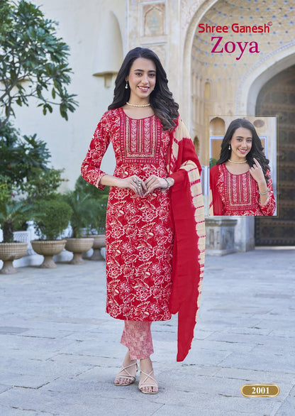 Zoya Vol 2 Shree Ganesh Rayon Readymade Pant Style Suits Wholesaler
