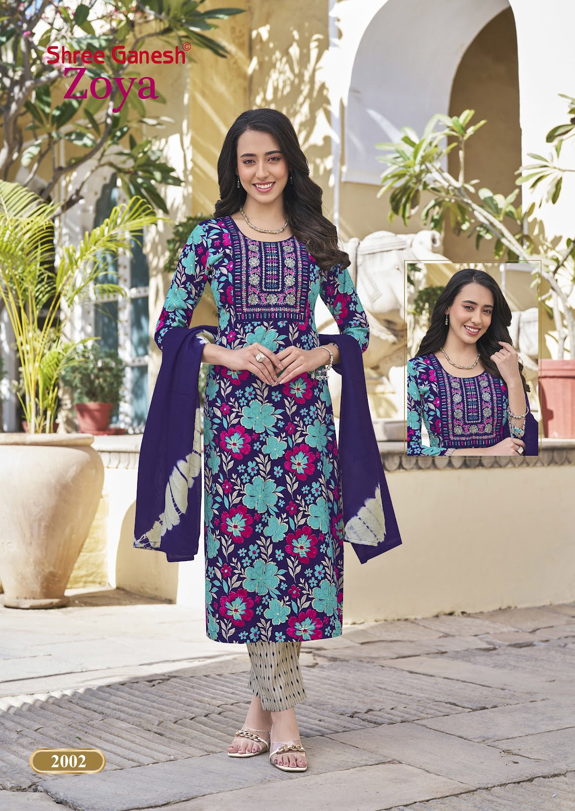 Zoya Vol 2 Shree Ganesh Rayon Readymade Pant Style Suits Wholesaler