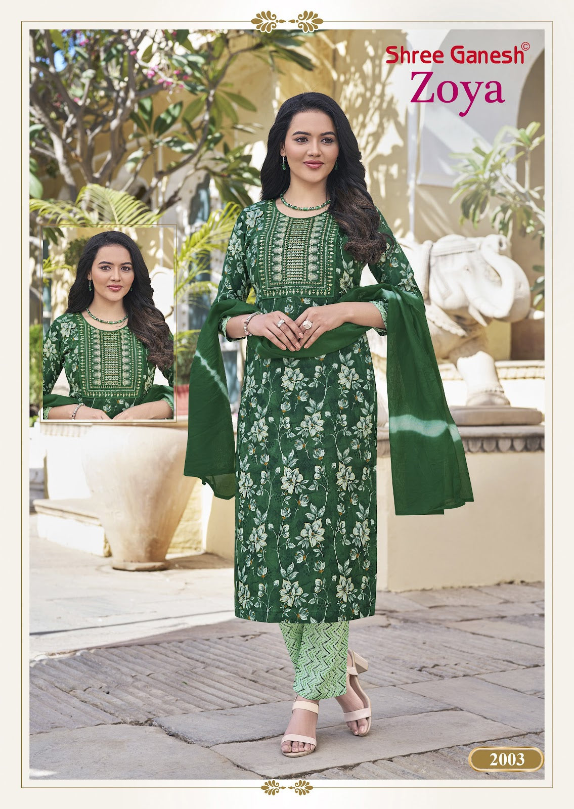 Zoya Vol 2 Shree Ganesh Rayon Readymade Pant Style Suits Wholesaler