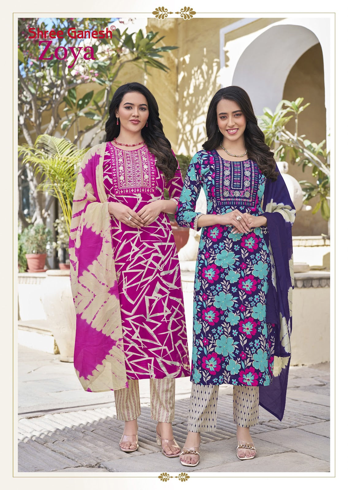 Zoya Vol 2 Shree Ganesh Rayon Readymade Pant Style Suits Wholesaler