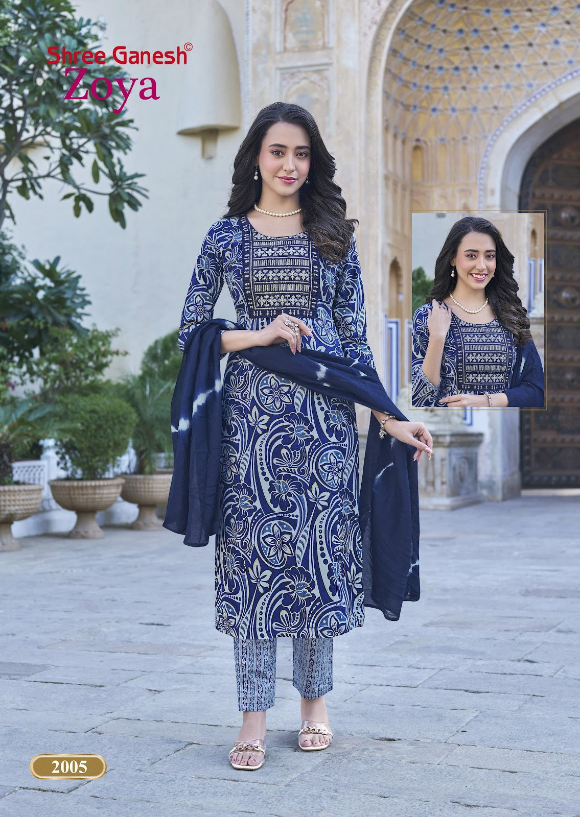 Zoya Vol 2 Shree Ganesh Rayon Readymade Pant Style Suits Wholesaler